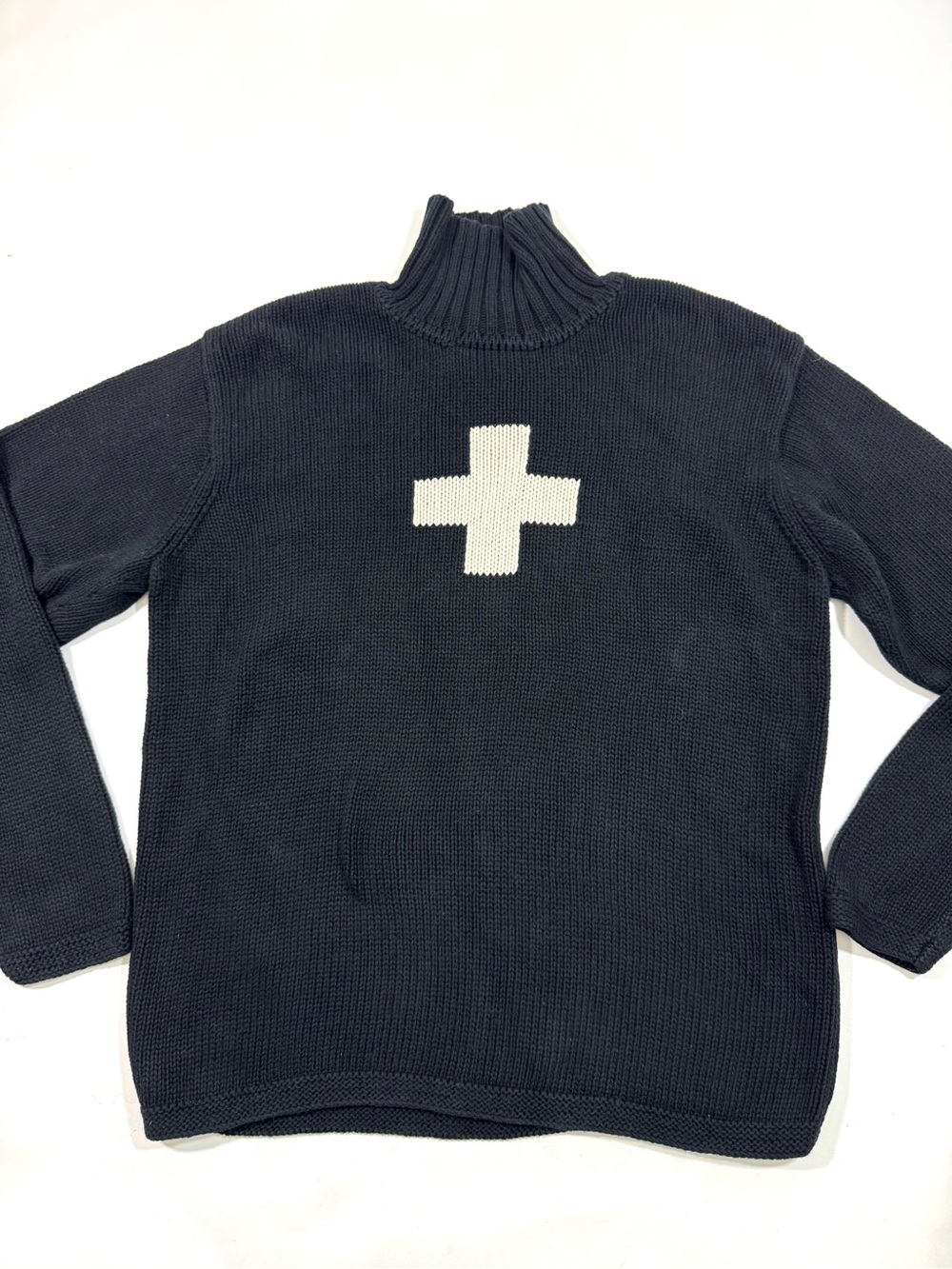 Victorinox Swiss Army Logo Koch Neck Sweater Black